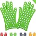 Finally! Women's Silicone Oven Mitts / Pot Holders. These Cooking Gloves are the Only Ones Designed Specifically to Fit Ladies' Hands - Ultra Flexible & Heat Resistant | They are Perfect for Birthday Gifts for Her & Ideal for Bridal Showers, Weddings & Housewarming Gifts (Lime Green, M/L, 1 Pair)