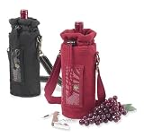 Outdoor Living : Picnic at Ascot 115BLK Classic-Insulated Wine Bottle (Pouch) Holder Black