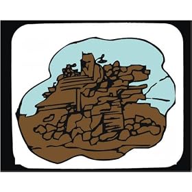 Mouse Pad with ancient, ruins, construction