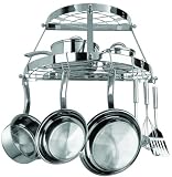 Range Kleen 2 Shelf Wall Mount Stainless Steel Pot Rack