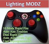Xbox 360 Modded Controller 10 Mode Rapid Fire Wireless with Red D-pad, Led, and Thumb Sticks!