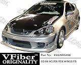 F02ARSXW - VFiber FRP Acura RSX 02-04 HB Wings 1pc Front Bumper