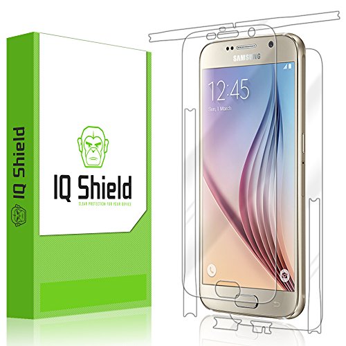 Galaxy S6 Screen Protector, IQ Shield® LiQuidSkin Full Body Skin + Full Coverage Screen Protector for Galaxy S6 HD Clear Anti-Bubble Film - with Lifetime Warranty