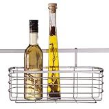 Wenko 2806100 Korb Basic - extra hoch, Zubeh&ouml;r f&uuml;r Super-Loc- oder Power-Loc-Aufh&auml;ngeleiste Basic, Chrom, 33 x 18 x 14 cm