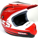 No Fear MX 6096RRD OPTIMAL II Mens BMX / Motocross Racing Helmet in Racing Red Size Small