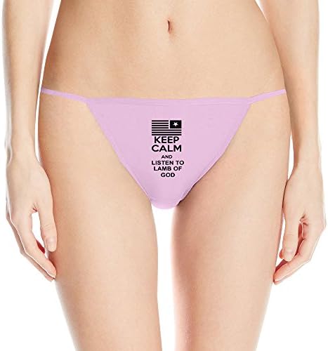 LunaCp Keep Calm And Listen To LOG Panty Bikini S Pink For Women