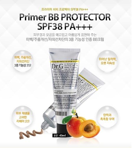 KOREAN COSMETICS, Gowoonsesang _ Primer BB Protector SPF38 PA+++ 45ml (BB Cream, UV protection, anti-wrinkle, whitening, skin tone)+FREE GIFT (SoftBay Mask Pack 2Sheets)[001KR]