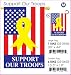Support Our Troops (50 Stars) Garden Flag Indoor/outdoor 13.5