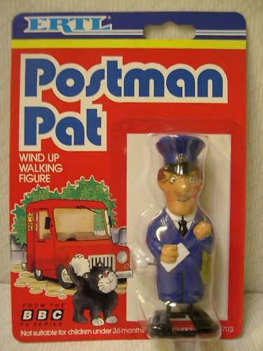 Vintage Postman Pat Wind Up walking figure