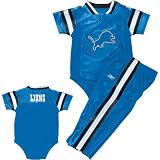 Reebok Detroit Lions Infants Short Sleeve Creeper Pant Set