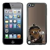 Harte PC Hülle Schutzhülle Handyhülle Hard Protective Case Smartphone Cover for Apple iPod Touch 5 // Nette Wookie Chewie Star War // CooleCell
