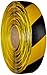 Mighty Line Diagonal Chevron Floor Marking Tape, Heavy-Duty, Peel and Stick Adhesive, Beveled Edge Design, Industrial Quality, 2 inch Yellow/Black 100' Roll