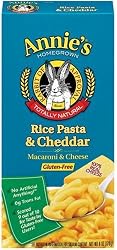 Annie's Homegrown Gluten-Free Rice Pasta & Cheddar Mac & Cheese, 6-Ounce Boxes (Pack of 12)