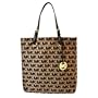 Michael Kors Signature Large Tote Beige/Black