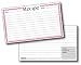 3 x 5 Red Cafe Check Recipe Cards with Protective Covers