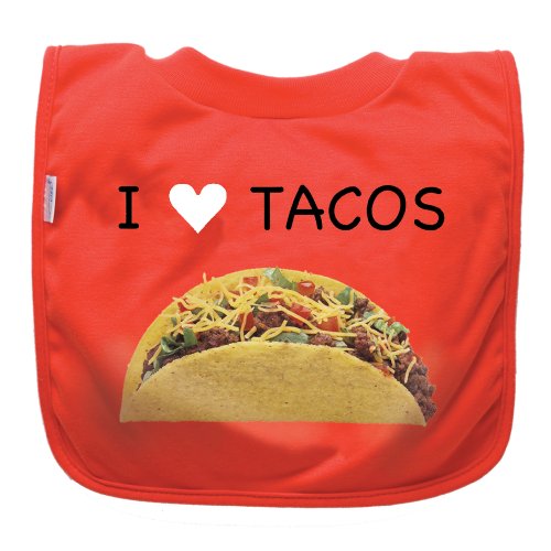 Green Sprouts Eco-friendly  Favorite Food Bib, Red Tacos