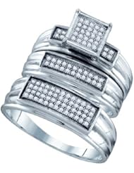 0.31CTW DIAMOND FASHION TRIO SET