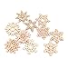 10pcs Assorted Snowflake Shapes Embellishment Xmas Tree Decor