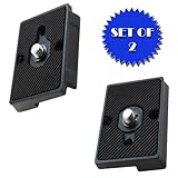Quick Release Plate for the RC2 Rapid Connect Adapter (SET OF 2) for MANFROTTO 391RC2