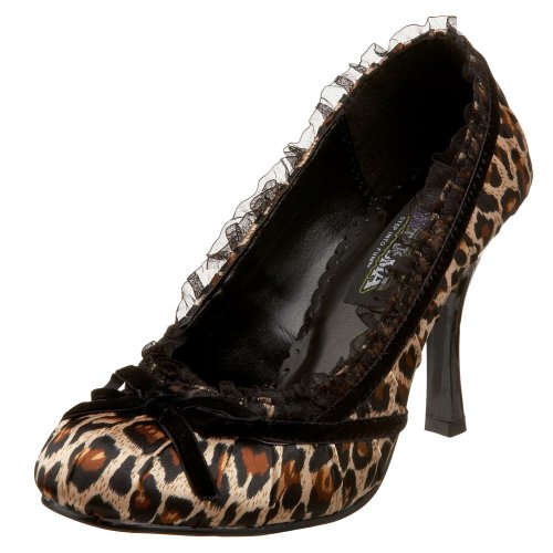 Funtasma by Pleaser Women's Dainty-420 Pump,Cheetah Satin,11 M