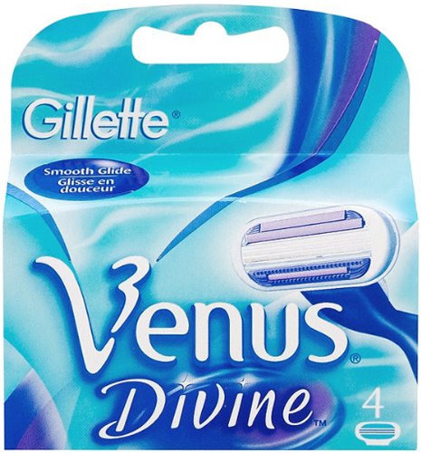 Gillette Venus Divine 8 Blades (2 pack x 4 Blades = 8 Blades)
