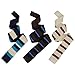 b.m.c BMC Mens Knitted Square Flat End Fashion Neck Ties Adjustable Bowties Collection