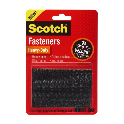 Scotch R Heavy-Duty Fasteners 2 Sets of 1 x 3 Inches Strips Black RFD7091B00347A8J4