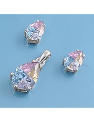 Sterling Silver Sets With Cubic Zirconia