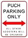Puch Scooter Parking Only Large Metal Wall Sign 30x40cms