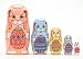 Easter Bunnies w/ Eggs Nesting Doll 5pc./5"