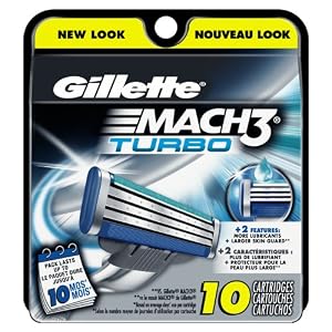 Gillette Mach3 Turbo Cartridges 10 Count