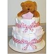 2 Tier Polka Dot Diaper Diaper Baby Cakes
