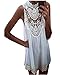 KingSo® Women Celeb Lace Chiffon Party Evening Summer Ladies Short Beach Dress S White