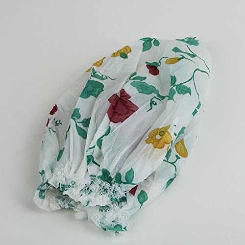 Women/girls Waterproof Plastic Shower Hat Printing Bouffant Shower Cap Random Color