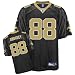 Jeremy Shockey Jersey: Reebok Black Replica #88 New Orleans Saints Jersey - Medium