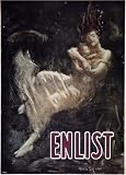 Vintage British World War 1 WW1 Military Propaganda Poster Enlist 