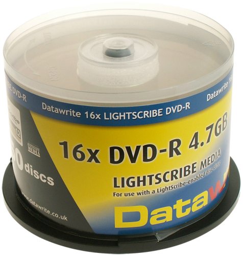 Childrens Toyshop  Computer : 50 Spindle Datawrite DVD -R 16x LIGHTSCRIBE VERSION 1.2