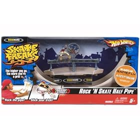Click here to buy Hot Wheels Skate Freaks Rock 'N Skate Half Pipe by Mattel.