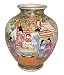 Rose Medallion ming jar - hand painted oriental vase, 8
