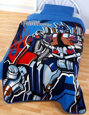 Childrens Toyshop  Toys : Transformers Soft Fleece Blanket - Brand New Design!