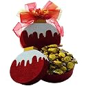 Red Christmas Tree Ornament Gift Box of Candy Treats