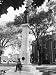 African American Man Sitting on the Base of a Monument Dedicated to Confederate Soldi...