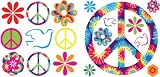 WallPops! WPD99954 Tie-Dye Peace MiniPops