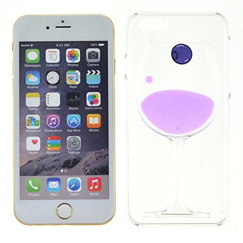 6S Case,iPhone 6S Case,Goblet Fashion Style Case for iphone 6S,Creative 3D Flow Liquid Design Hard Case for iPhone 6/iPhone 6S-Purple