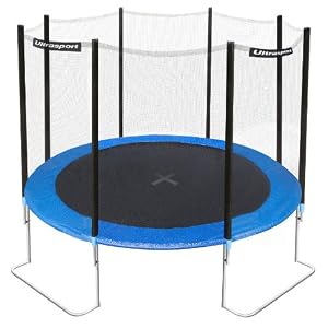 Ultrafit Jumper Trampoline de jardin 305 cm Filet de sécurité 4 pieds