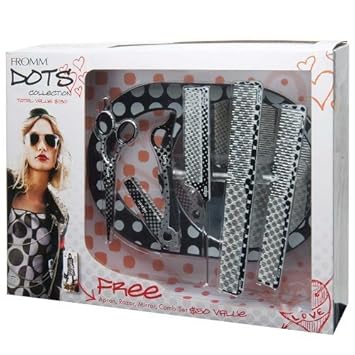 Fromm International Dots Collection Shear Combs Salon Hair Stylist