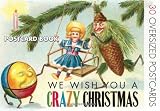 We Wish You A Crazy Christmas: Strange Christmas Cards Postcard Book