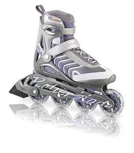 Rollerblade Women's 2013 Spiritblade W Comp Inline Skates, Silver/Purple, Women's US 9