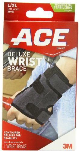 ACE Deluxe Wrist Brace Left Large Extra LargeB005YU8WAG