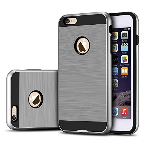 Apple iphone 6 plus cell phone case, hard cover [brushe…
